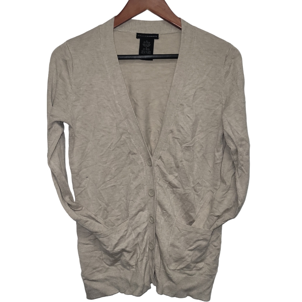 Grace Elements Women's Cardigan Sweater.  Size Small.  Excellent Condition.